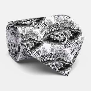 La Calavera Catrina Vintage Dag van de Doden strop Stropdas