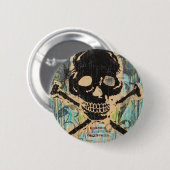 La Calavera Ronde Button 5,7 Cm (Voorkant /achterkant)