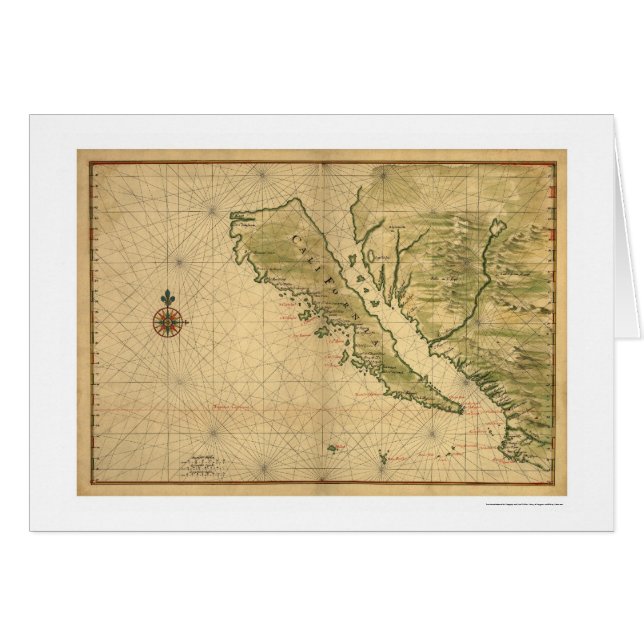 La Californie comme île 1650 (Devant horizontal)