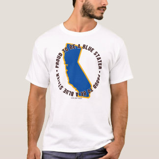 La Californie : Fier d'être un T-shirt bleu de
