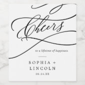 La calligraphie romantique encourage les Étiquette (Étiquettes simples)