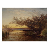 La Camargue, Coucher de Soleil – Félix Ziem Perfect Poster (Voorkant)