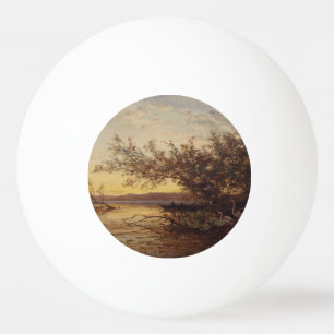 La Camargue, Coucher de Soleil – Félix Ziem Pingpongballen
