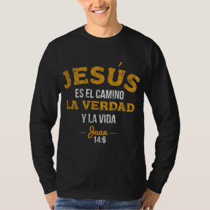 La Camisa de Jesus en Espanol Christelijk Spaans T-shirt