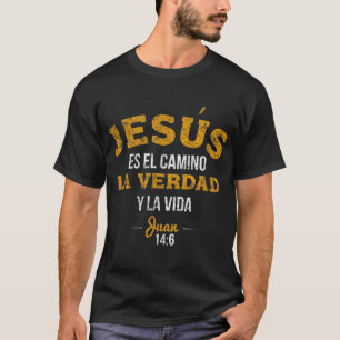 La Camisa de Jesus en Espanol Christelijk Spaans T-shirt