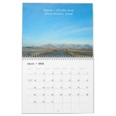La campagne d'hiver de l'Islande Calendrier du mur (Mar 2026)