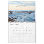 La campagne d'hiver de l'Islande Calendrier du mur (Feb 2026)
