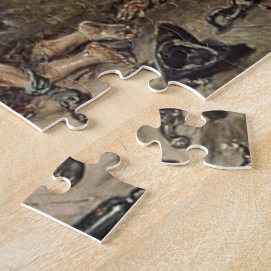 La capture de Barbe Noire Le Puzzle Pirate (Côté)