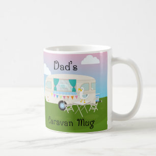 La caravane du papa, blanc tasse blanche classique