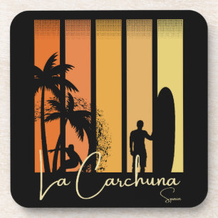 La Carchuna Spanje Surfen Strand Bier Onderzetter