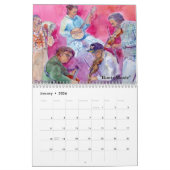 La Caroline du Nord dans le calendrier d'aquarelle (Jan 2026)