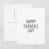 La carte à quatre doigts de Happy Father (Devant / Derrière)