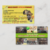 LA CARTE AFRICAINE DU MARCHÉ DE COUR DE COLOMBE A (Devant / Derrière)