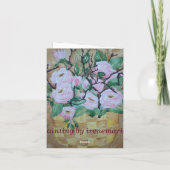 La carte avec vous remercient poème à l'intérieur (Dos)