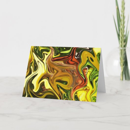 La carte couleur de la note d'automne (Devant)