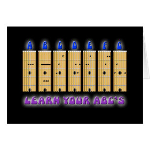 La carte d'ABC de guitare