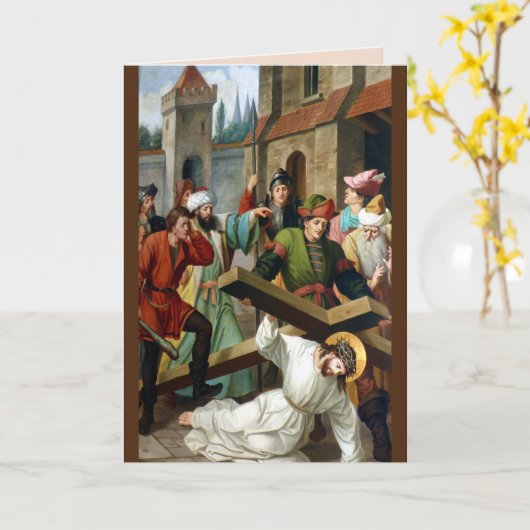 la carte d'accueil de chemin (Fleur jaune)