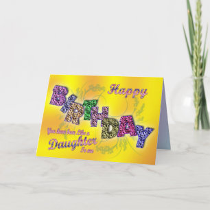 La carte d'anniversaire aiment une fille avec le