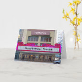 La carte d'anniversaire de chapiteau de film le (Fleur jaune)