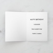 La carte d'anniversaire de lutin (Intérieur)