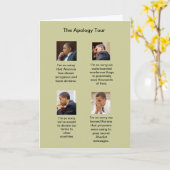 La carte d'anniversaire de visite d'excuses (Fleur jaune)