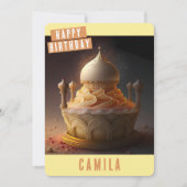 La carte d'anniversaire des nuits arabes (Devant)