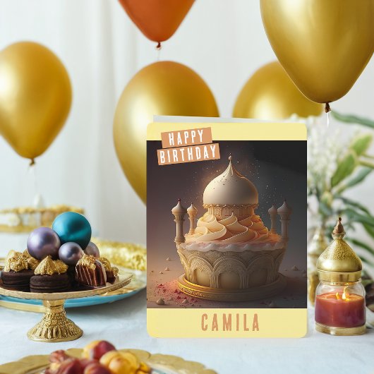 La carte d'anniversaire des nuits arabes