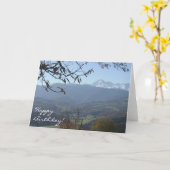 La carte d'anniversaire des Pyrénées (Fleur jaune)