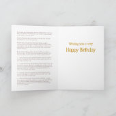 La carte d'anniversaire des Quatre Nobles Professi (Intérieur)