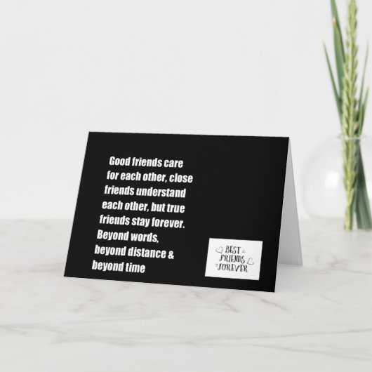 LA CARTE D'ANNIVERSAIRE DU MEILLEUR AMI** (Devant)