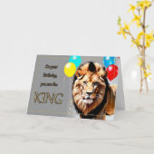 La carte d'anniversaire du roi Boy (Fleur jaune)