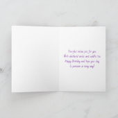 La carte d'anniversaire sur le thème des chats la (Intérieur)