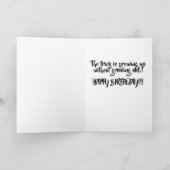 La carte d'anniversaire Young No More (Intérieur)