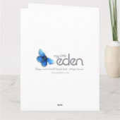 La carte de 9e anniversaire de la petite fille ros (Dos)