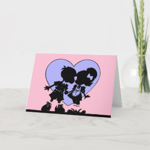 La carte de baiser Retro