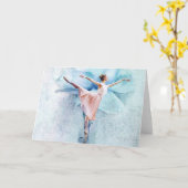 La carte de ballerine (Fleur jaune)