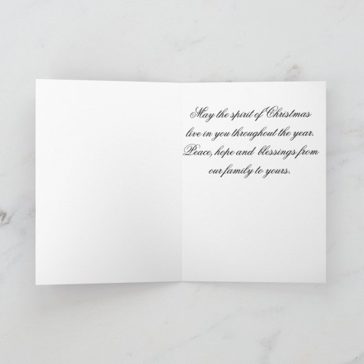 La carte de Christmas (Intérieur)