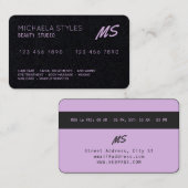 La carte de crédit a l'air d'un noir rose (Devant / Derrière)