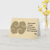 La carte de crédit de Rumi. Tree Mandala Design (Fleur jaune)