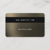 La carte de crédit ressemble à un métal d'or (Dos)