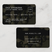 La carte de crédit ressemble à une salle de sport  (Devant / Derrière)