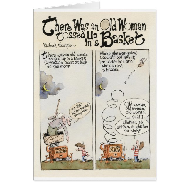 La carte de dame âgée (Devant)