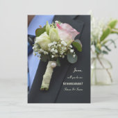 La carte de demande de garçon d'honneur pour le bo (Debout devant)