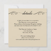 La carte de détails de mariage The Greatest of The (Devant)