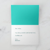 La carte de devis de guérison chrétienne se porte  (Intérieur)