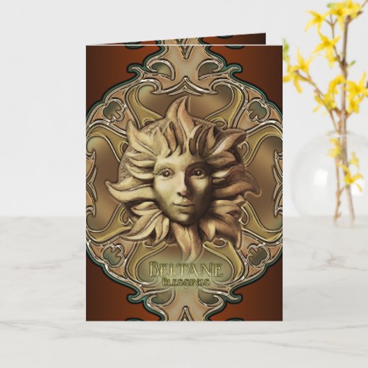 La Carte de Greetings de Beltane (Fleur jaune)