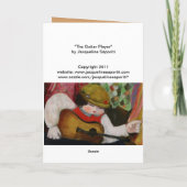 La carte de joueur de guitare (Dos)