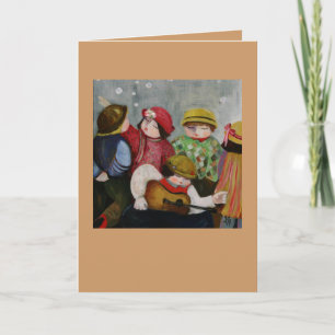 La carte de joueur de guitare