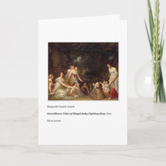 LA CARTE DE JOUR DE LA MÈRE DE LA BÉBÉ-COMBATTANTE (Devant)