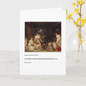 LA CARTE DE JOUR DE LA MÈRE DE LA BÉBÉ-COMBATTANTE (Fleur jaune)